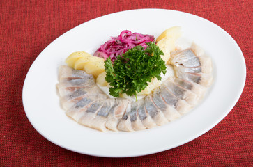 Fresh marinated herring