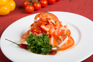 Fresh tomato salad
