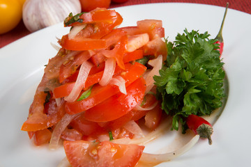 Fresh tomato salad