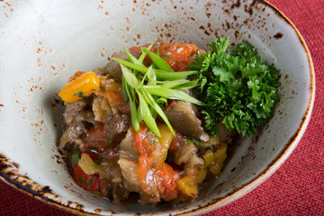 Middle asian vegetable salad