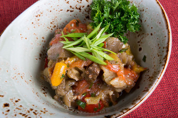 Middle asian vegetable salad