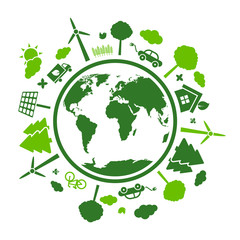 Green eco planet