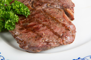 Fried beef steak