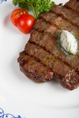 Grilled beef steak