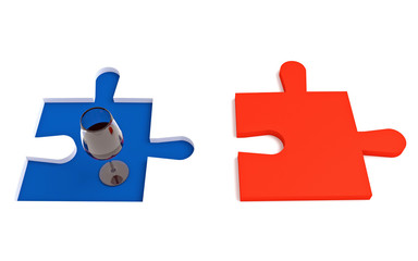 French wine, Tricolor puzzle