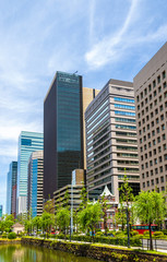 Buildings in Marunouchi downtown of Tokyo