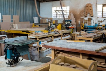 Obraz premium Image of carpenters workshop