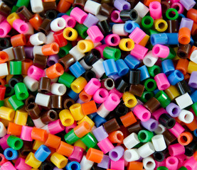 Background of multi coloured beads
