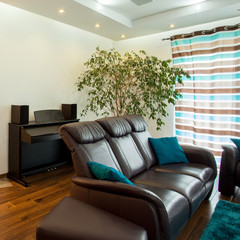 Interior of open space in a house