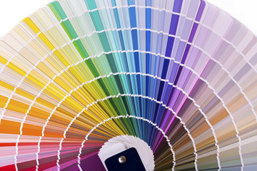 color palette, catalog with design paint samples