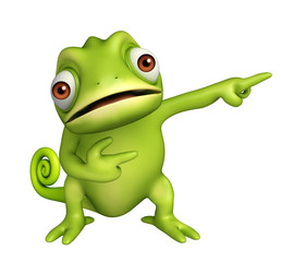 cute Chameleon funny cartoon character