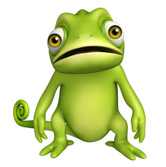 cute Chameleon funny cartoon character