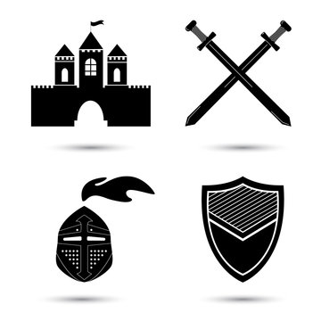 Medieval Vector Icons Set