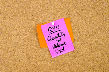 Business Acronym QVU Quantity and Volume Used