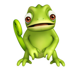 cute Chameleon funny cartoon character