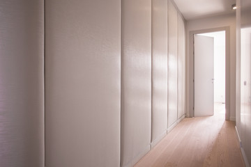 Beige corridor in mansion