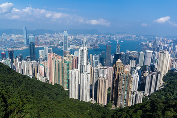 Fototapeta na wymiar Hong Kong Skyline, China