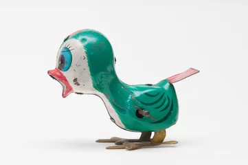 Foto auf Leinwand zwitschernder Vintage-Vogel © tommoh29