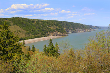View of Melvin Beach on Fundy trail