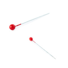 Set of Small needle isolated over the white background