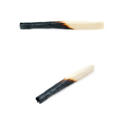 Set of Wooden match isolated over the white background