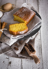 Delicious breakfast on table