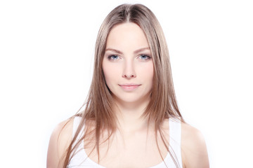 Naklejka premium Portrait of a beautiful woman