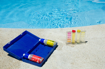 Swimming pool testing kit