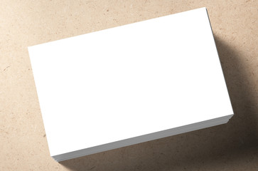 Fototapeta premium stack of white blank name card