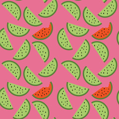 watermelon seamless pattern background; abstract geometric backg