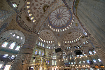 Fototapeta na wymiar Sultan Ahmed Camii, Mezquita Azul, Estambul, Turquía.