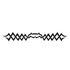 Tattoo. Stencil. Pattern. Design. Ornament. Abstract black and white pattern for tattoo or another design.