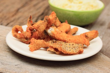 Fish fried with rice