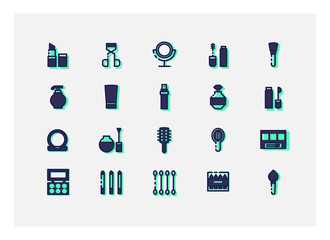 Cosmetic icons vector.line icons.