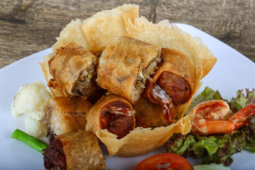 Fried spring rolls