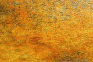 Oil painting orange brown abstract background with brush strokes on oil paint. Art concept.
