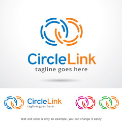 Circle Link Logo Template Design Vector