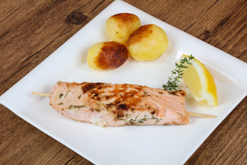 Baked salmon