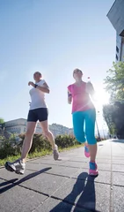 Papier Peint photo autocollant Jogging female friends jogging