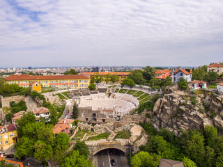 Fototapeta na wymiar Roman amphitheater in Plovdiv