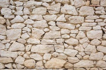 Background texture of a white stone wall