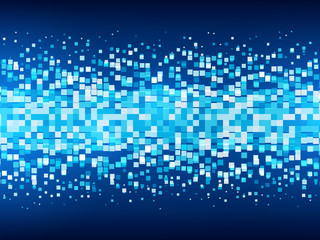 Pixel background. Pixel Explosion Effect. Geometric background with squares. Vector illustration