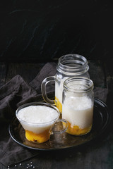 Tapioca dessert with mango
