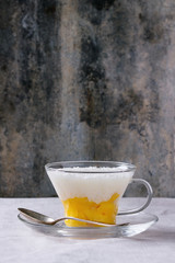 Tapioca dessert with mango