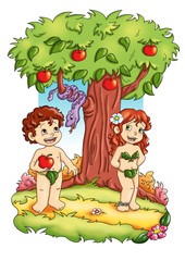 Obraz na płótnie Canvas Adamo e Eva