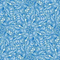 seamless blue pattern