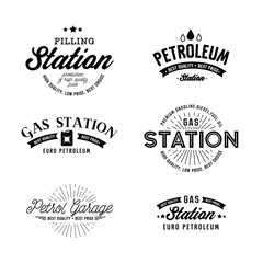 Fototapeta premium Gas station vector set.