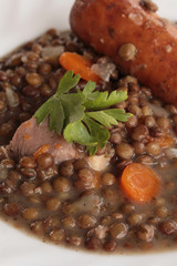 saucisses et lentilles 25052016