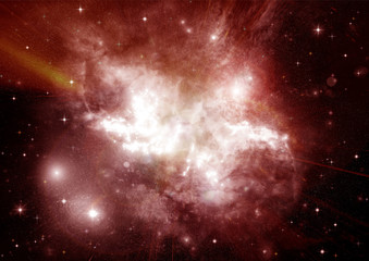 galaxy in a free space