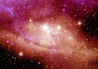 Fototapeta premium galaxy in a free space